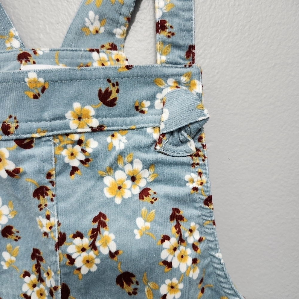 Tahari girl's floral dress size 7 blue and yellow - Picture 3 of 7
